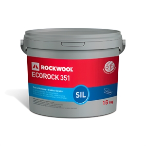 Rockwool 351 Ecorock siliconepuds 1mm hvid 15 kg
